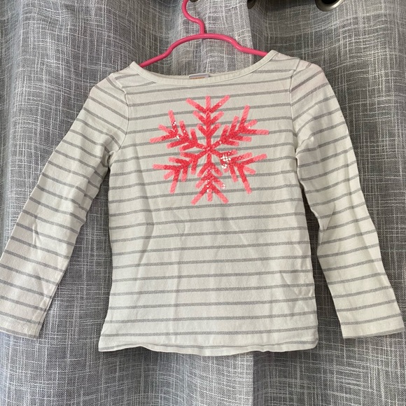 Gymboree Sequin Snowflake top 5t - Picture 1 of 4